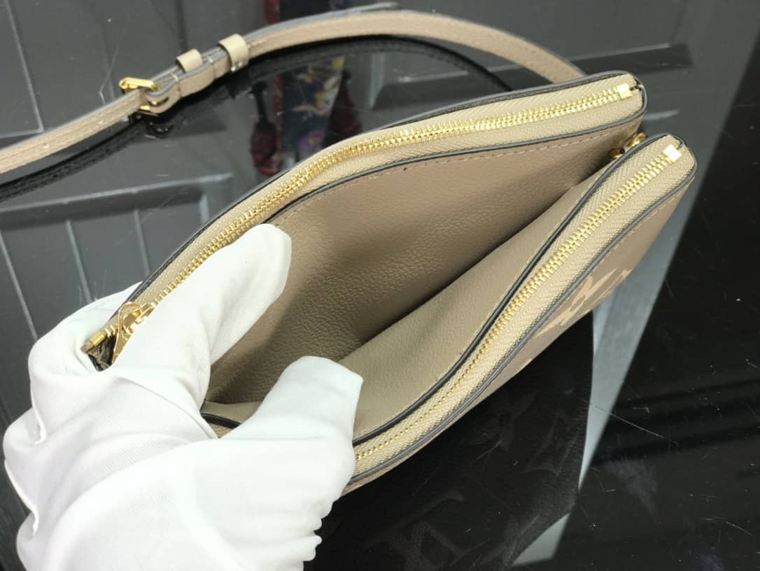 L0vis Vvtt0n Double Zip Monogram Empreinte Leather Replica Pochette M80084