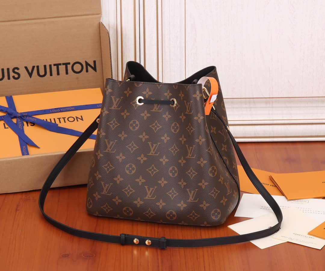 L0vis Vvtt0n Neonoe Replica Bucket Bag Brown M44020