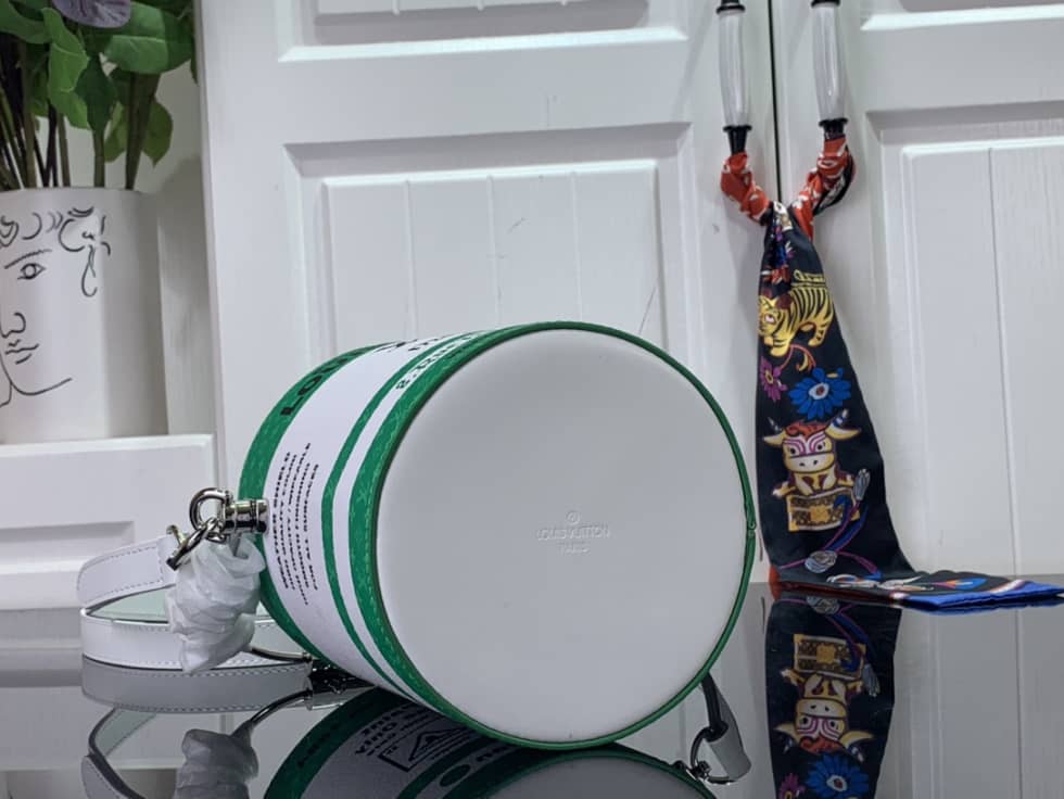 L0vis Vvtt0n Paint Can Small Green M81592 Replica Bucket Bag