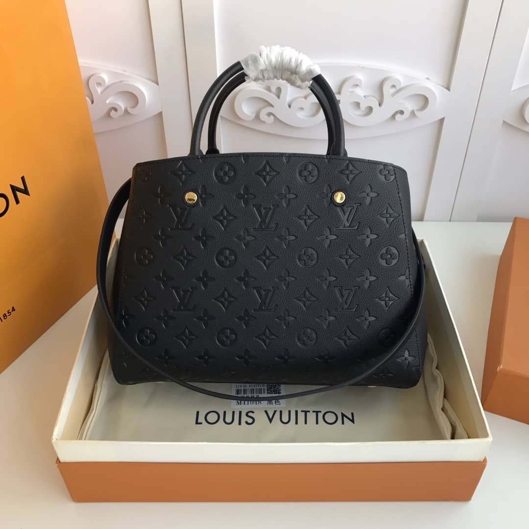 L0vis Vvtt0n Monogram Montaigne MM Shoulder Bag Replica Black M41048