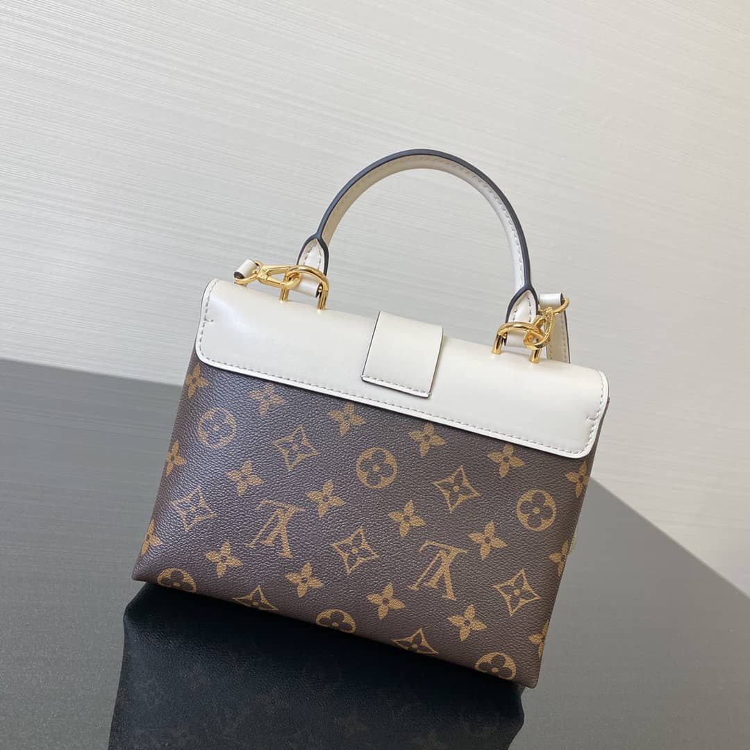 L0vis Vvtt0n Monogram Canvas Locky BB Bag Replica White M44321