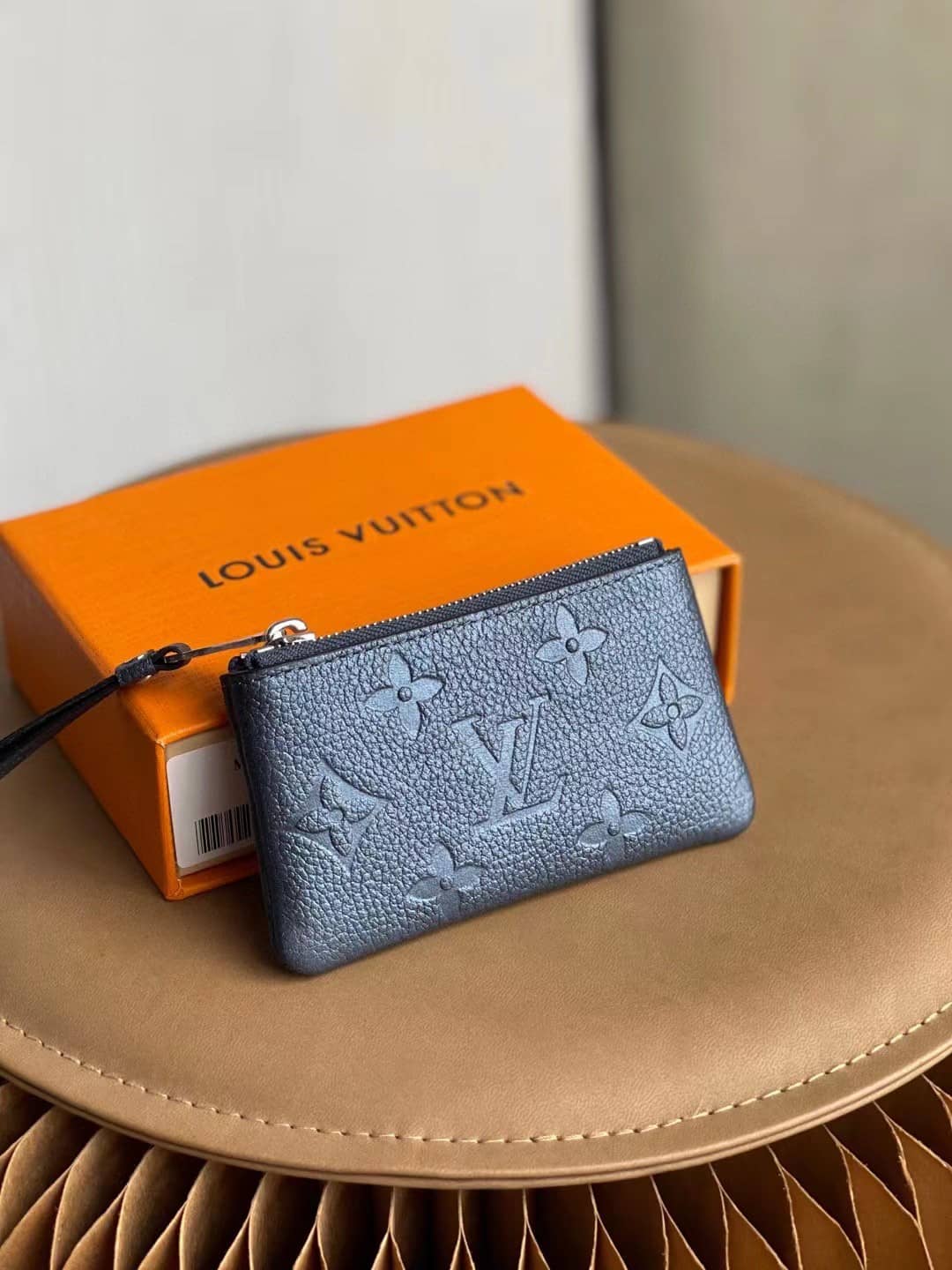 L0vis Vvtt0n Monogram Empreinte Leather Key Pouch Blue M80900 Replica Wallet