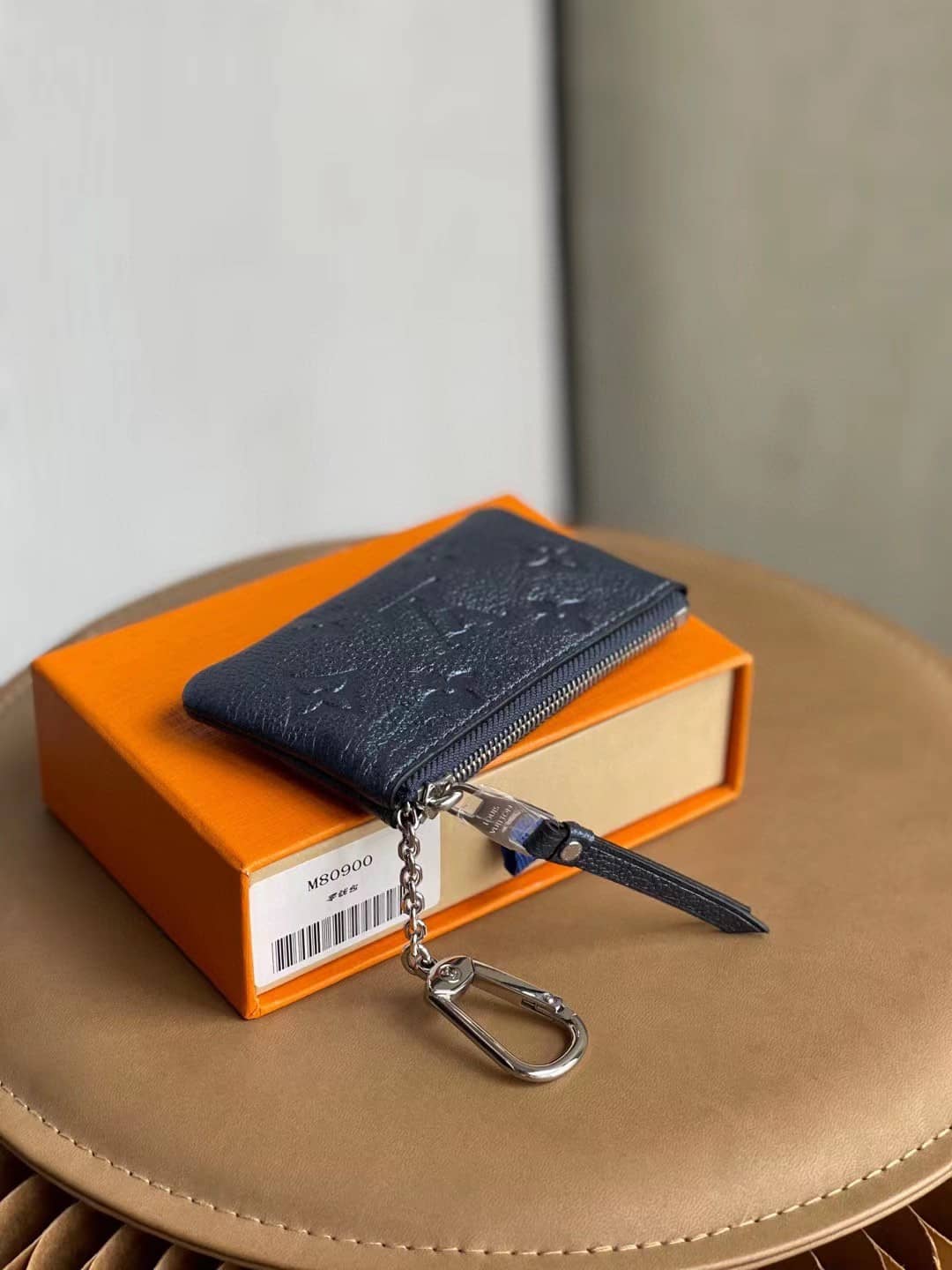 L0vis Vvtt0n Monogram Empreinte Leather Key Pouch Blue M80900 Replica Wallet