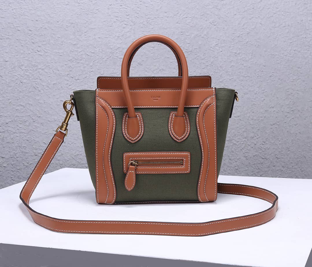 Ce1i*e Dupe Luggage Nano Shopper Replica Handbag