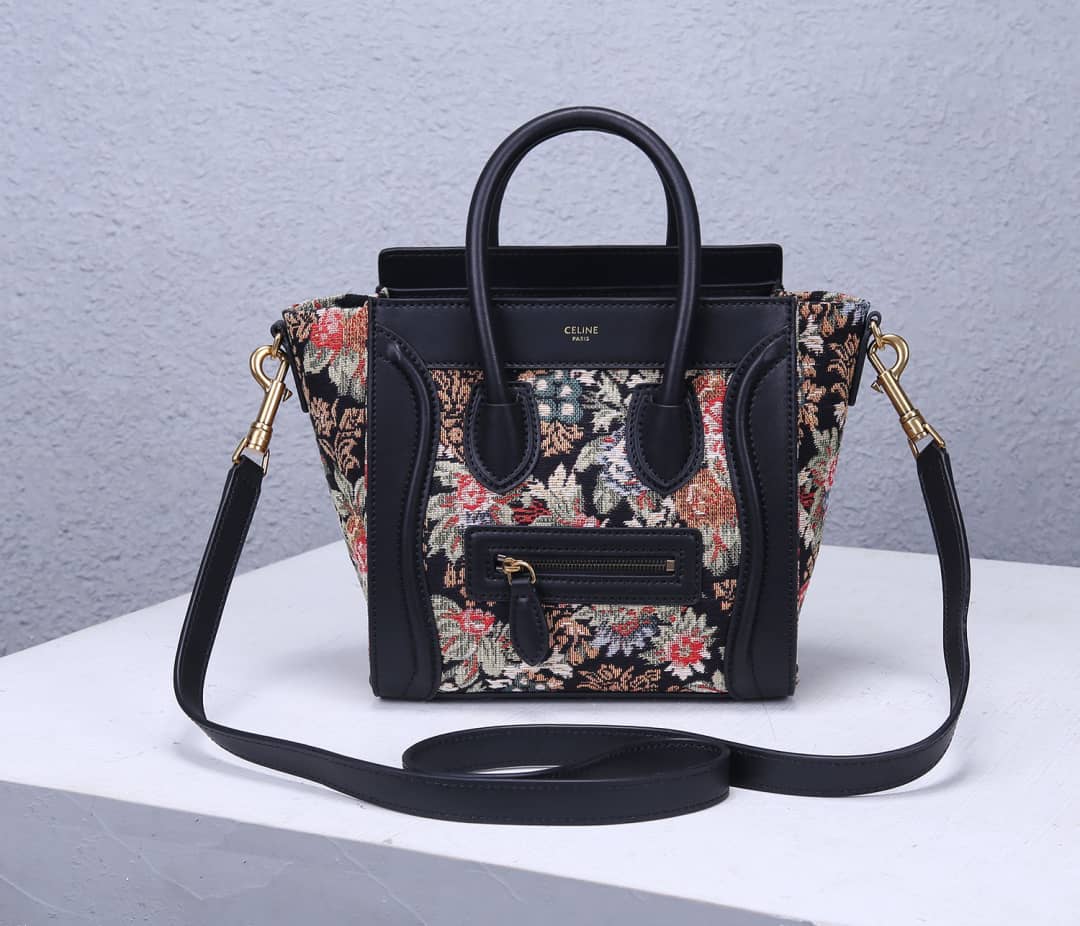 Ce1i*e Dupe Luggage Nano Shopper Replica Handbag