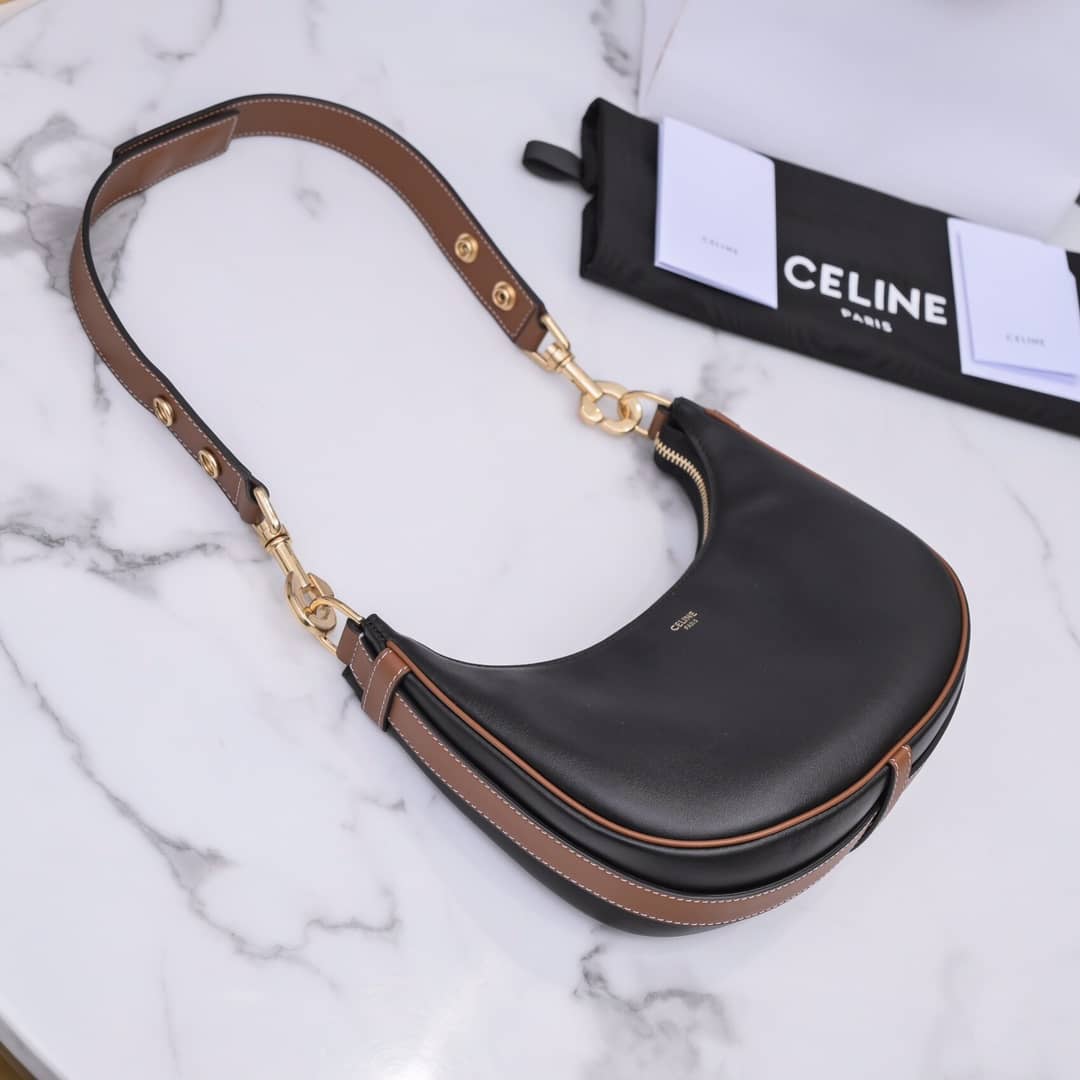Ce1i*e Ava Calfskin Hobo Replica Bag