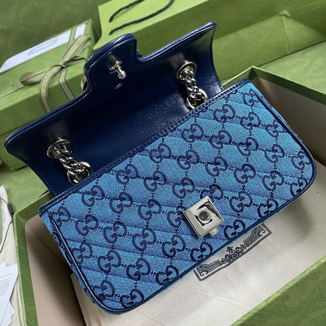 Gvc*1 Marmont GG Matelasse Leather Mini Shoulder Bag Replica 446744