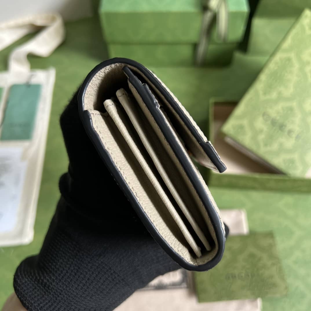Gvc*1 Ophidia GG Continental Wallet Brown 523153 Replica