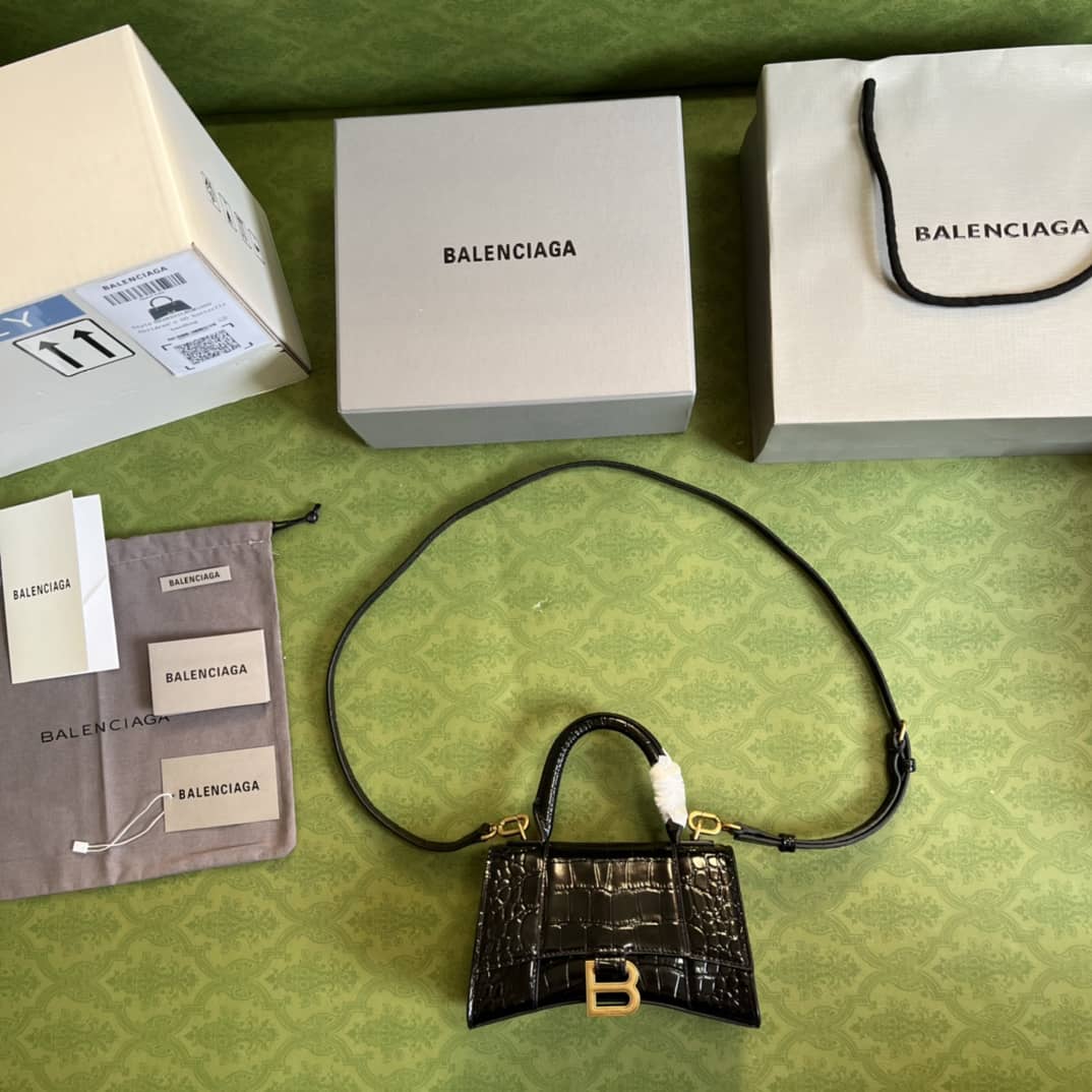 Gvc*1 Ba1en*iaga Hourglass Top-handle Tote Bag 5928331 Replica