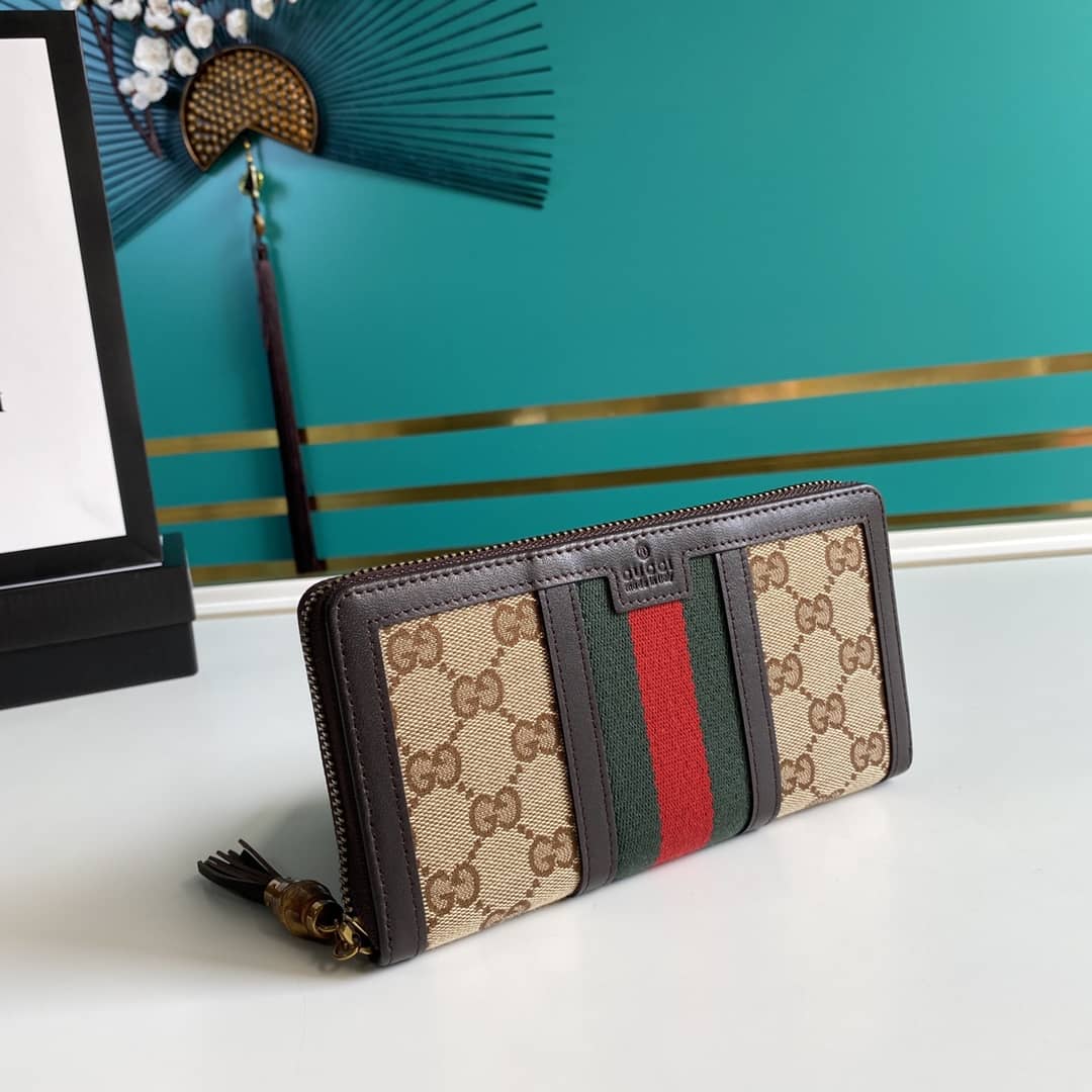 Gvc*1 Rania Original GG Zip Around Wallet Replica 353651