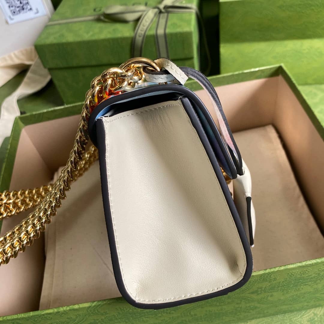 Gvc*1 Padlock Small GG Chain Shoulder Bag Replica Blue 409487