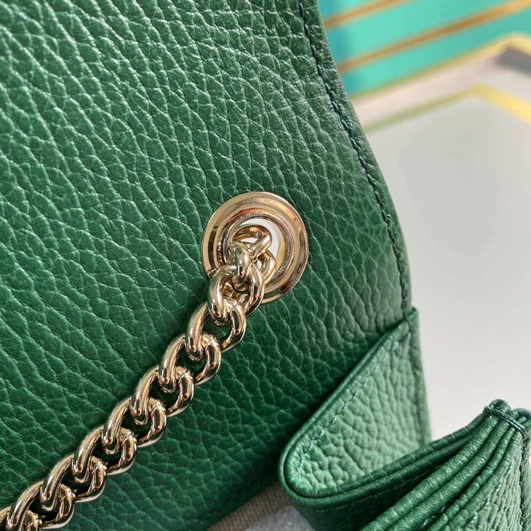 Gvc*1 Interlocking Leather Chain Crossbody Bag Replica 510304