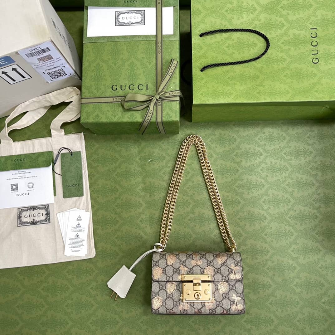 Gvc*1 Crossbody Dupe Padlock Small GG Chain 409487