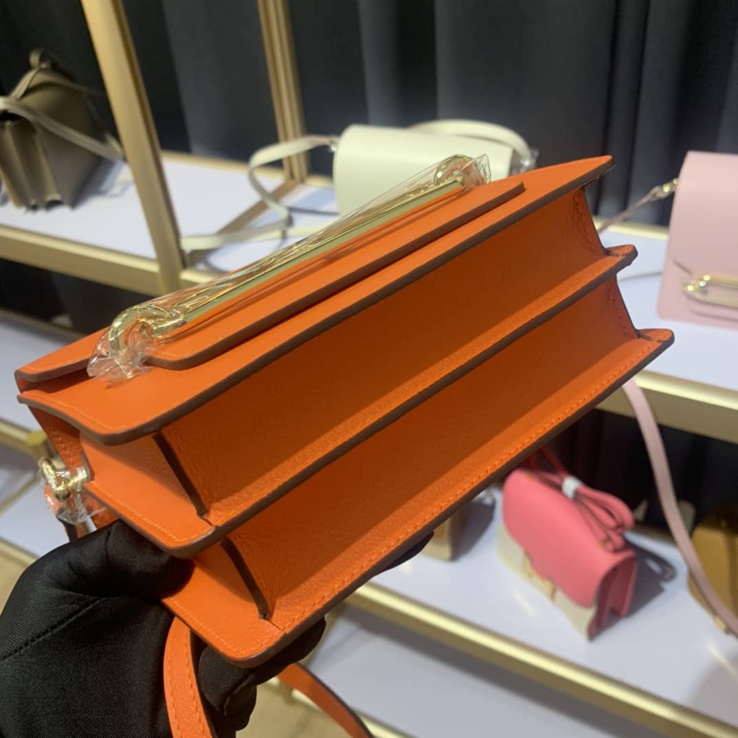 H**me5 Roulis Mini Sac Evercolor Calfskin Leather Crossbody Bag