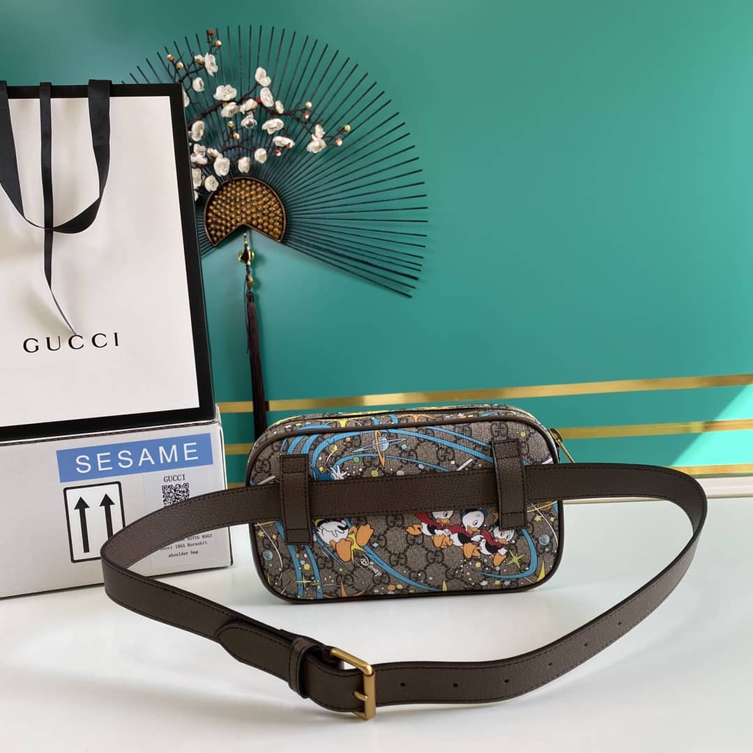 Gvc*1 Disney Svp*me GG Canvas Leather Belt Bag Replica 602695