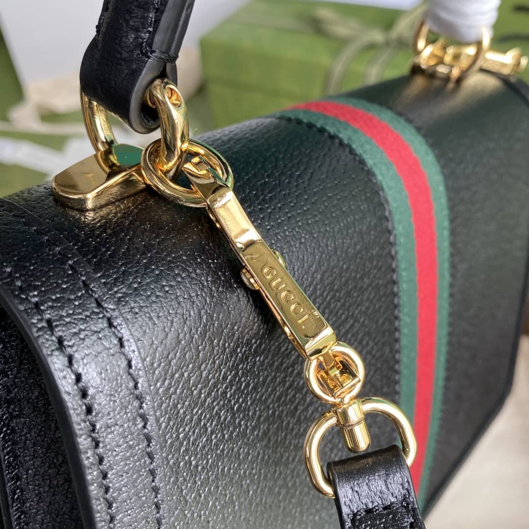 Gvc*1 Ophidia Web Small Top Handle Bag Replica 651055