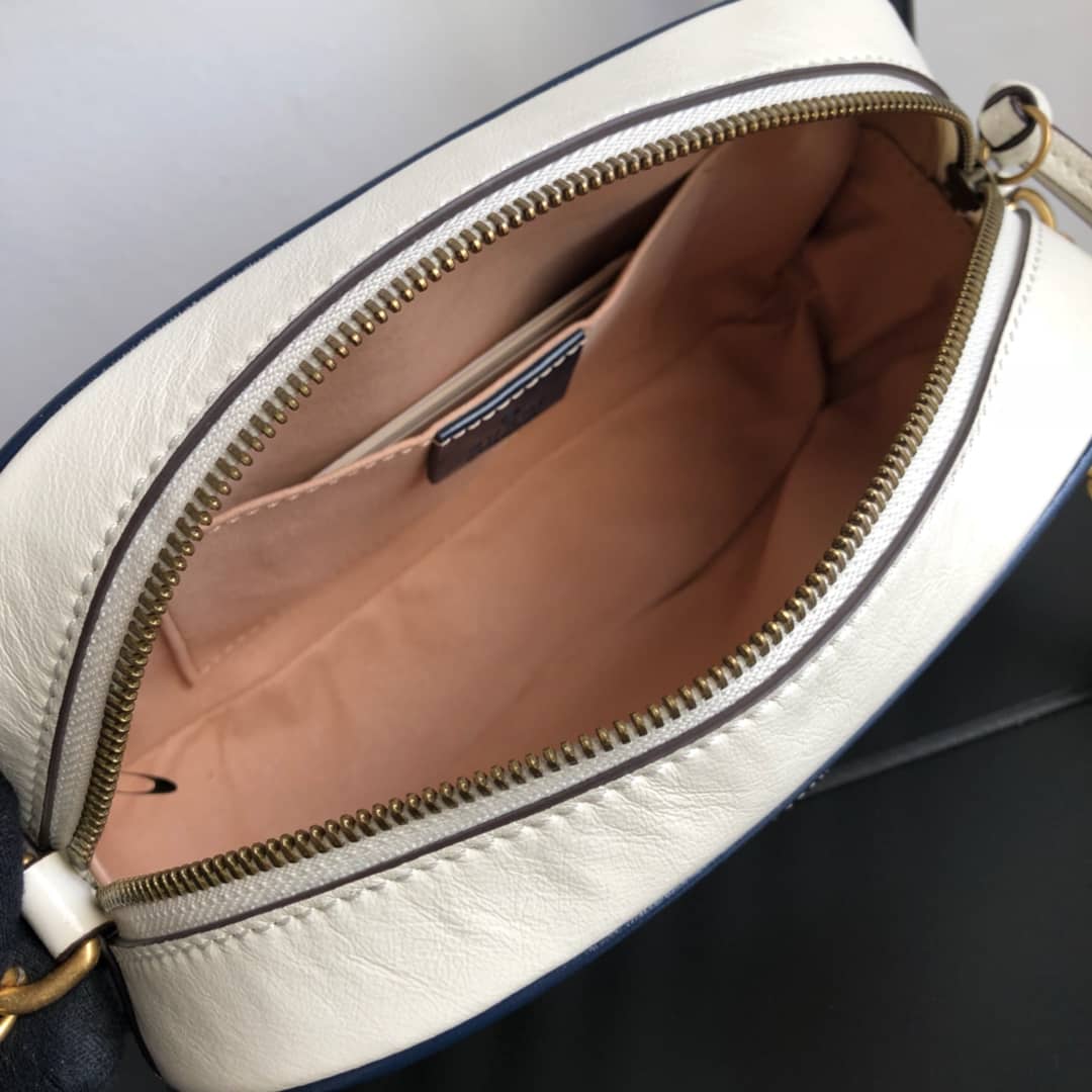Gvc*1 Handbag Dupes GG Marmont Small Shoulder Handbag Camera Bag Replica White 447632