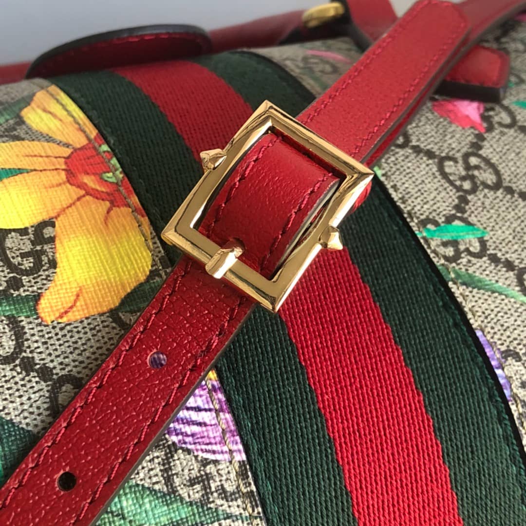 Gvc*1 Ophidia GG Flora Medium 2way Replica Boston Bag 524532