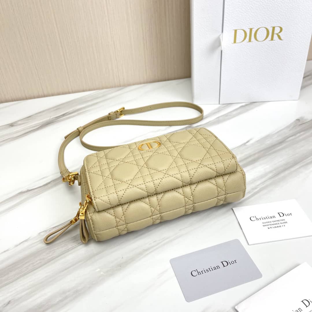 Chr1st1an D10r Caro Double Calfskin Pouch