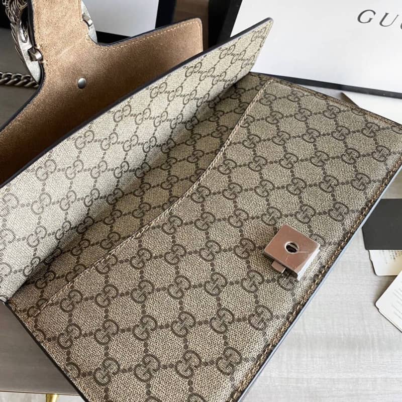 Gvc*1 GG Svp*me Dionysus Chain Replica Shoulder Bag Gray 400249