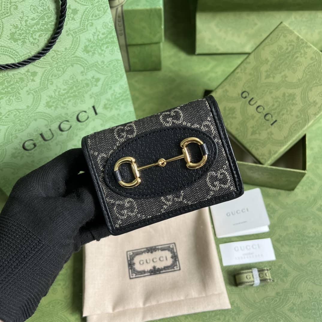 Gvc*1 Horsebit 1955 Card Holder 621887 Replica Wallet