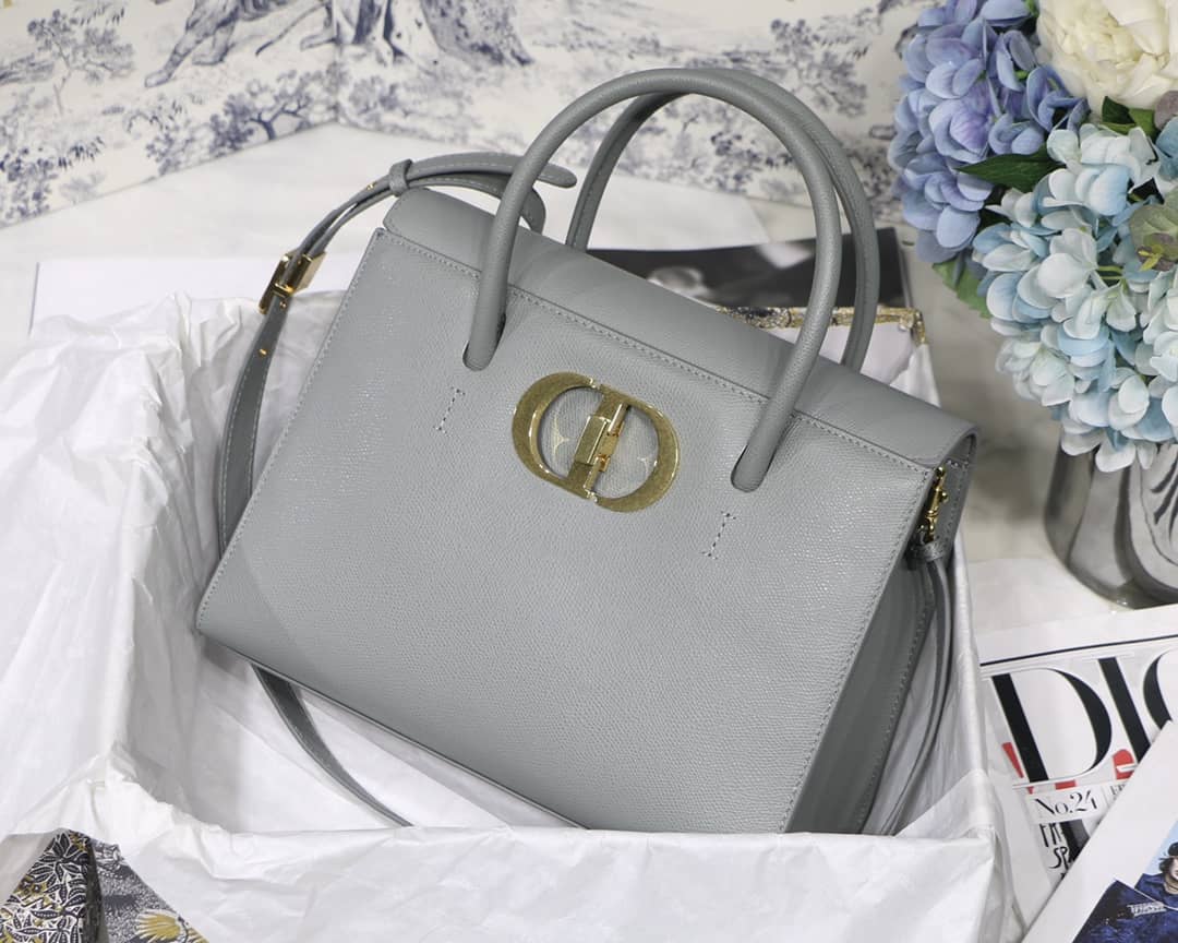 Chr1st1an D10r Box Calfskin Large St. Honore Tote