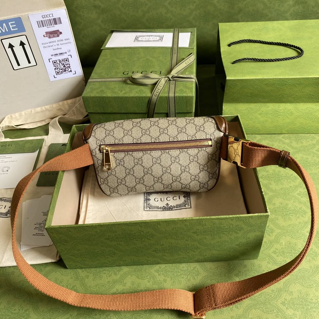 Best Replica Gvc*1 Interlocking GG Svp*me Belt Bag Replica 682933(ColaReps)