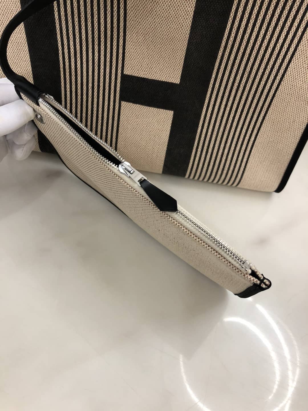 Replica H**me5 Birkin Bag 31 Canvas Leather HerBag