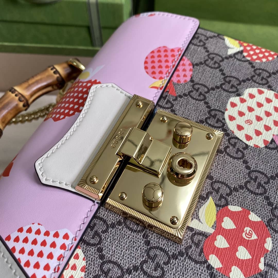 Gvc*1 Padlock Small Bamboo Shoulder Bag Replica 603221