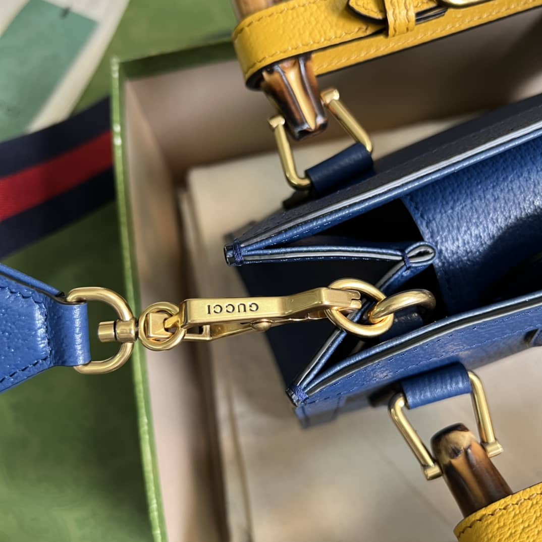 Gvc*1 Diana Mini Tote Blue 702732 Replica Bag