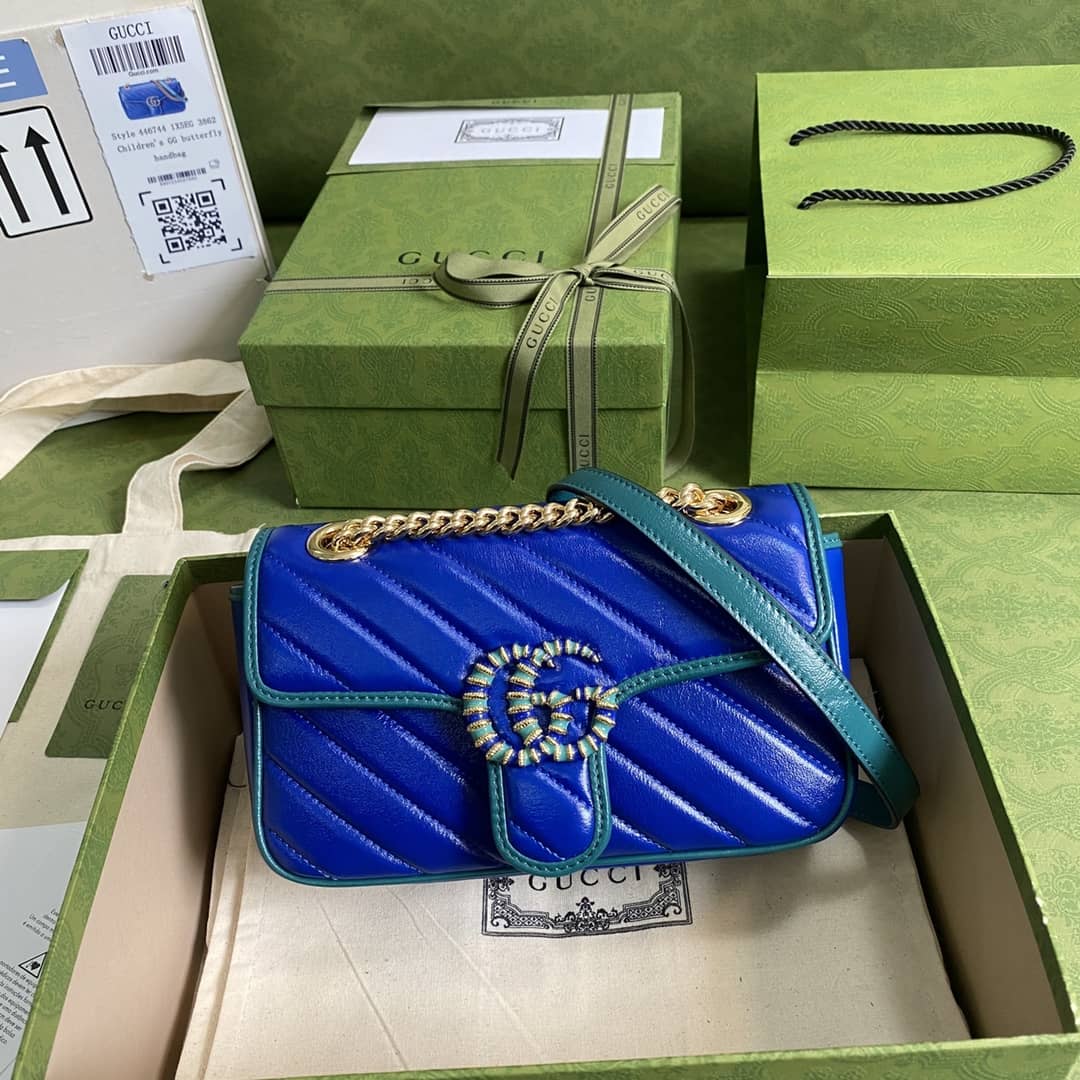 Gvc*1 Marmont GG Matelasse Leather Mini Shoulder Bag Replica 446744