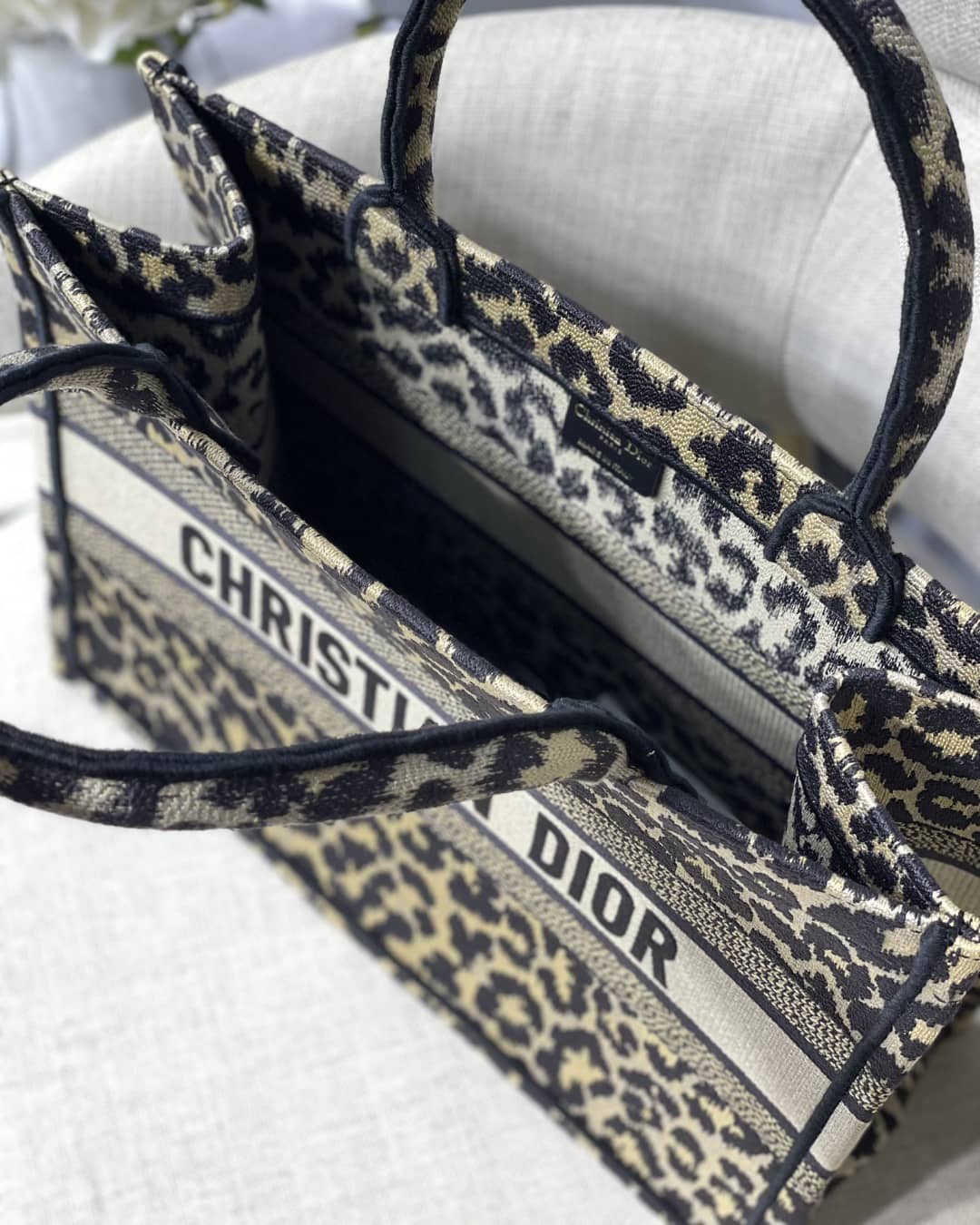Chr1st1an D10r CD Book Embroidery Replica Tote