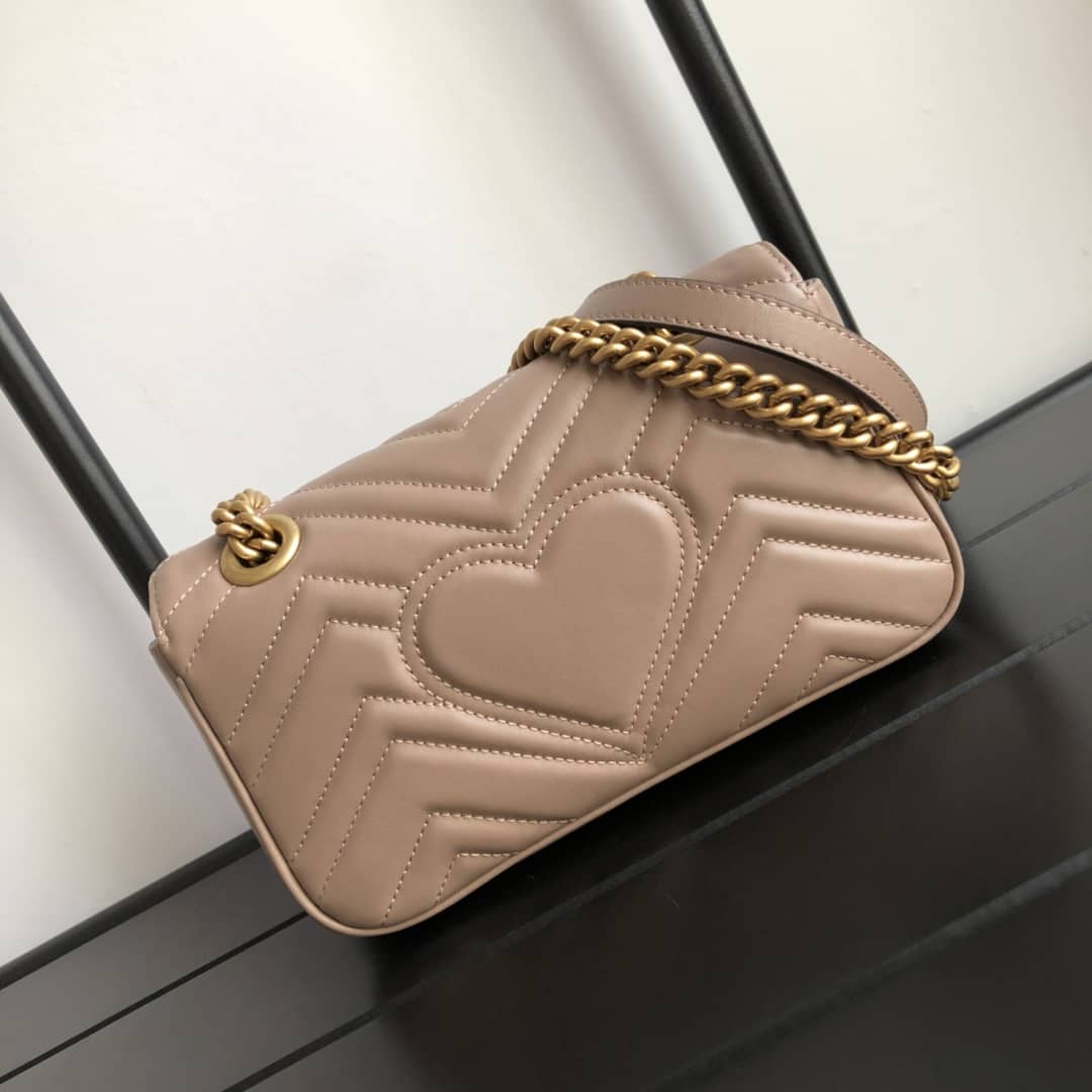 Gvc*1 GG Marmont Mini Matelasse Shoulder Bag Replica Khaki 446744