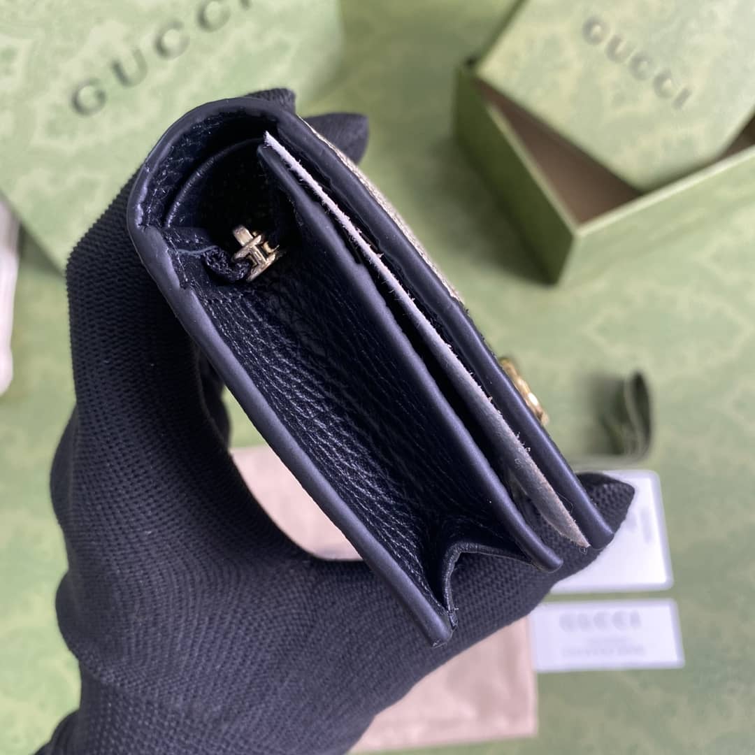 Gvc*1 Marmont GG Card Case Wallet Replica 658610