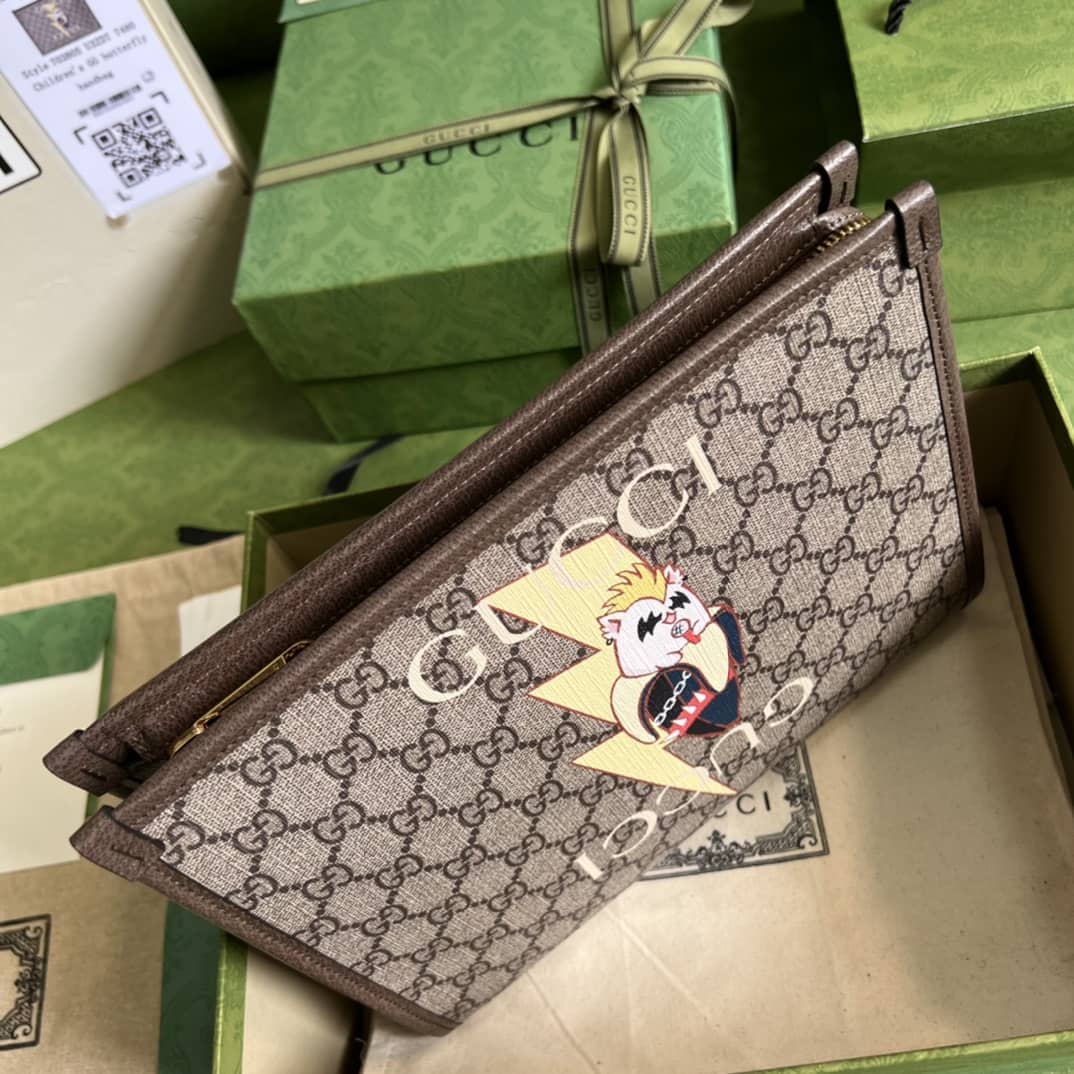 Gvc*1 Bananya Print Pouch 703805 Replica Clutch