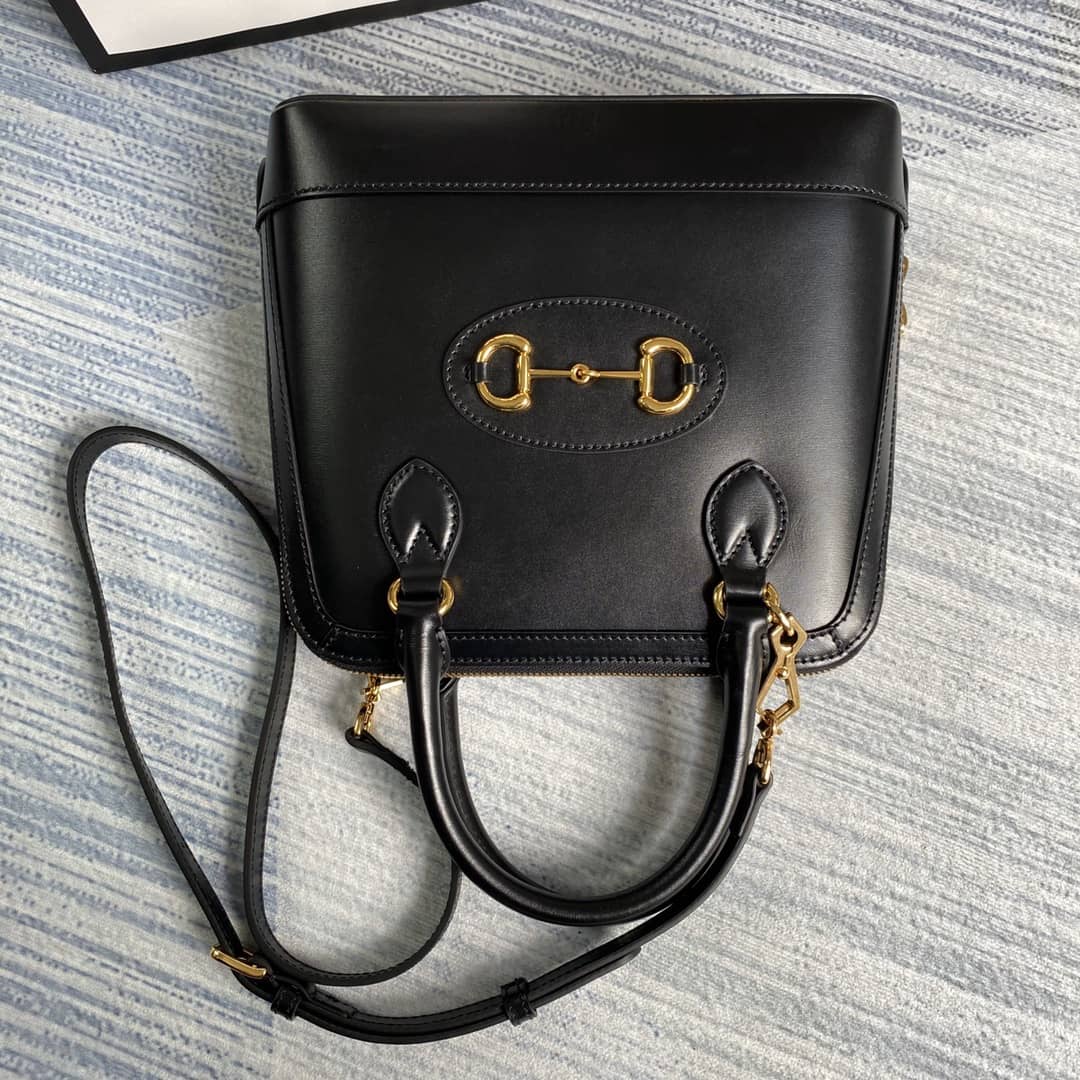 Gvc*1 1955 Horsebit Polkadot Handle Bag Replica 621220