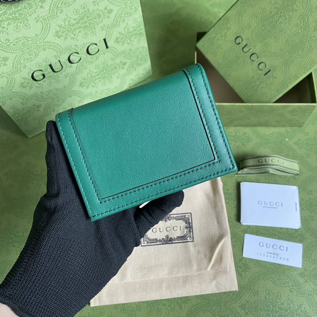 Gvc*1 Diana Leather Card Case Wallet Replica 658244