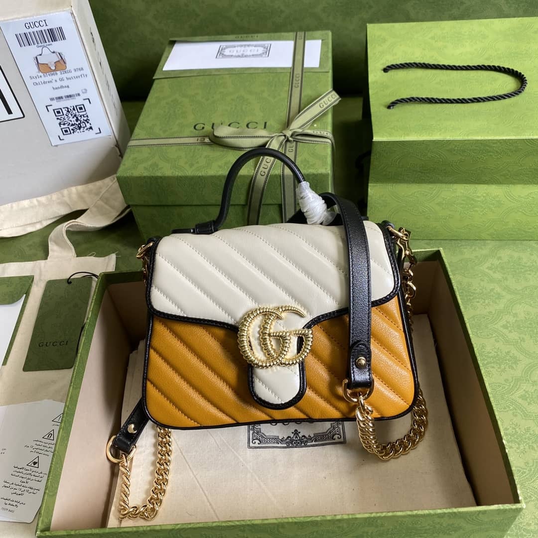 Gvc*1 Marmont GG Mini Top Handle Bag Replica 583571