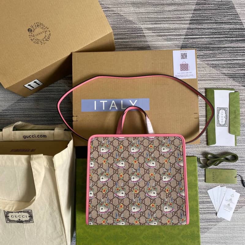 Gvc*1 Svp*me Canvas Children Yuko Higuchi Tote Replica Pink 630542