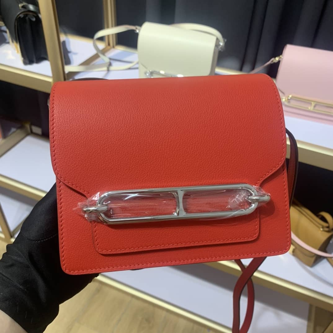 H**me5 Roulis Mini Sac Evercolor Calfskin Leather Crossbody Bag