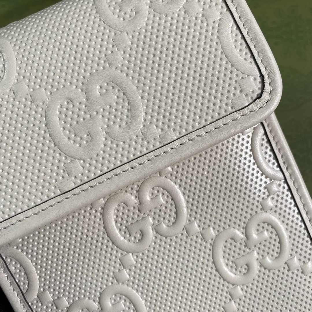 Gvc*1 GG Embossed Mini Phone Bag Replica 625571