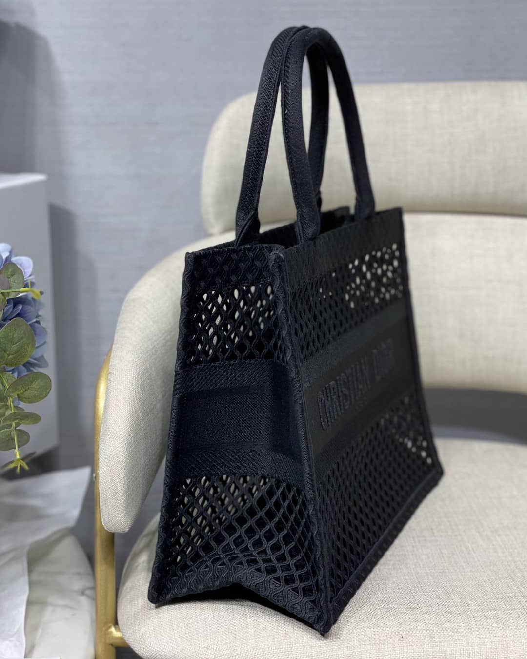 Chr1st1an D10r Mesh Book Tote Bag