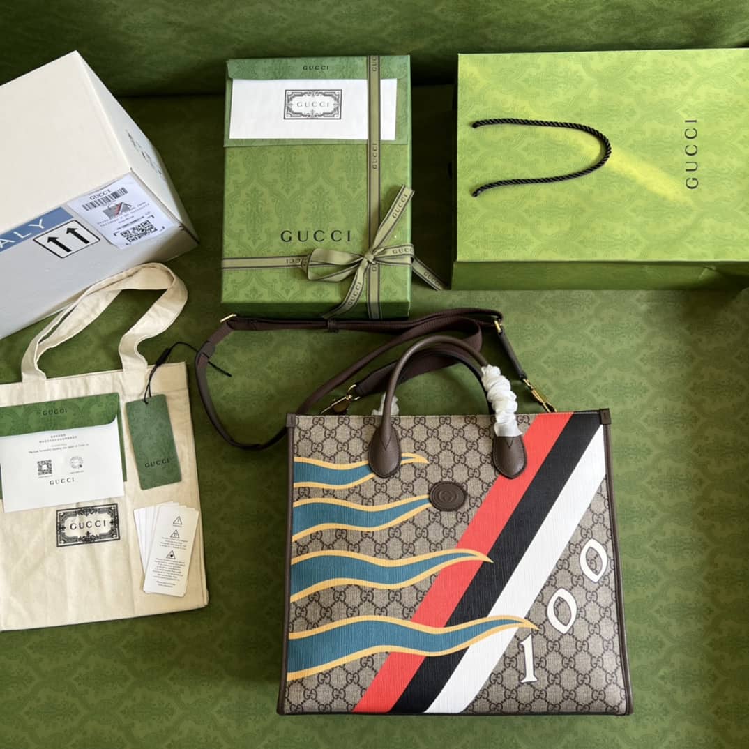 Gvc*1 Geometric Print Medium Tote Replica 674148