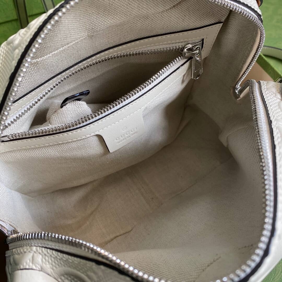 Gvc*1 GG Svp*me Leather Shoulder Bag Replica White 626363