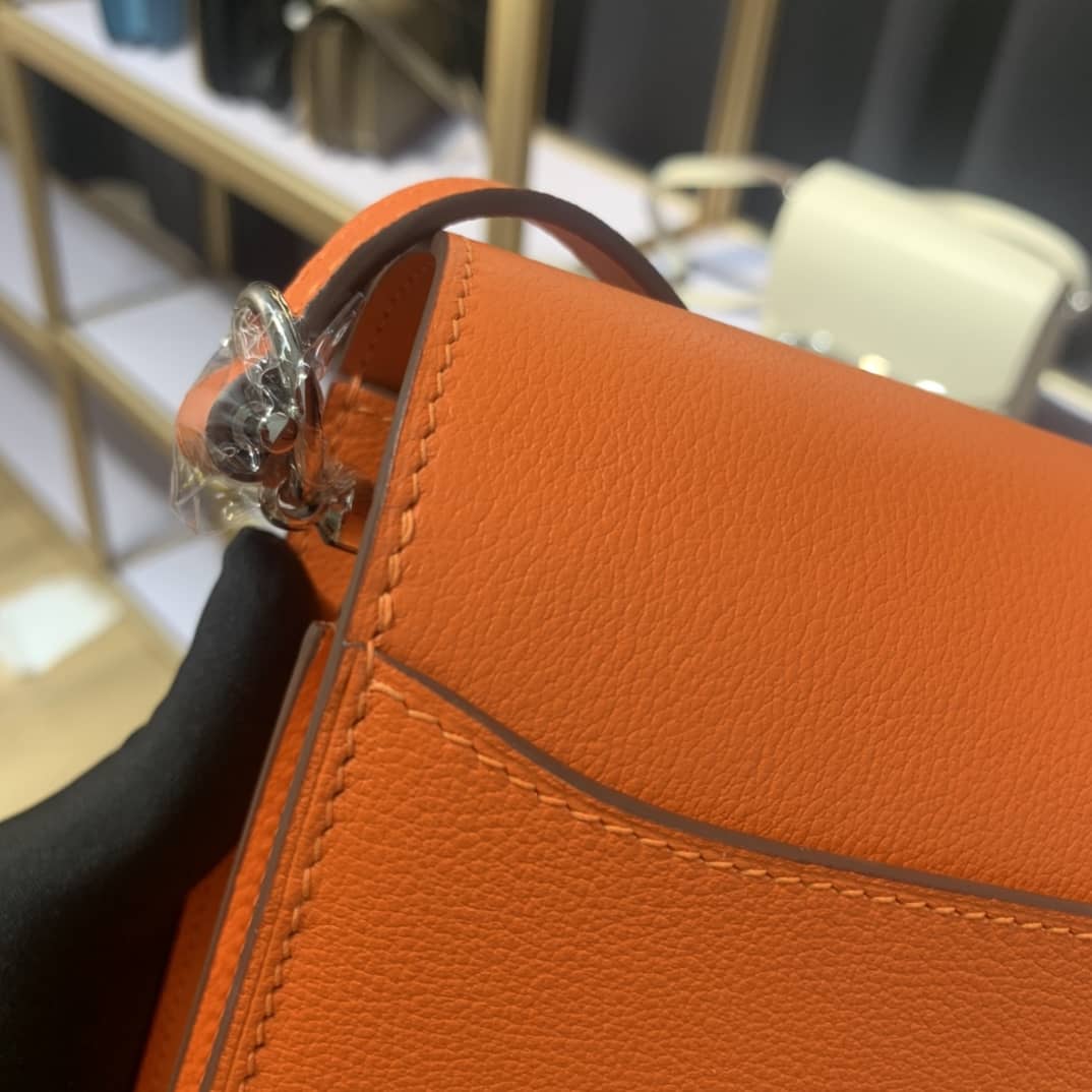 H**me5 Roulis Mini Sac Evercolor Calfskin Leather Crossbody Bag