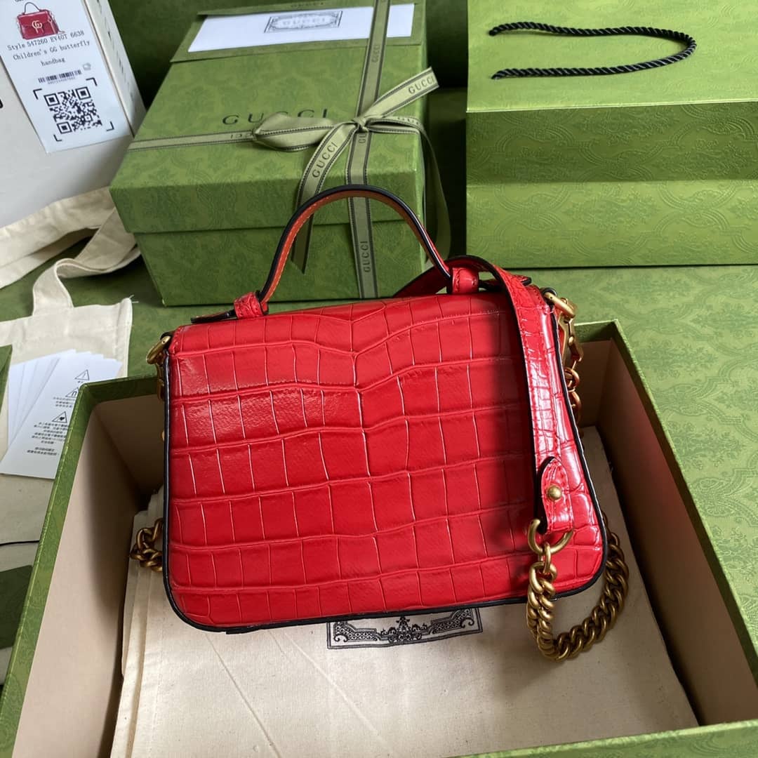 Gvc*1 Marmont GG Mini Top Handle Bag Replica 547260