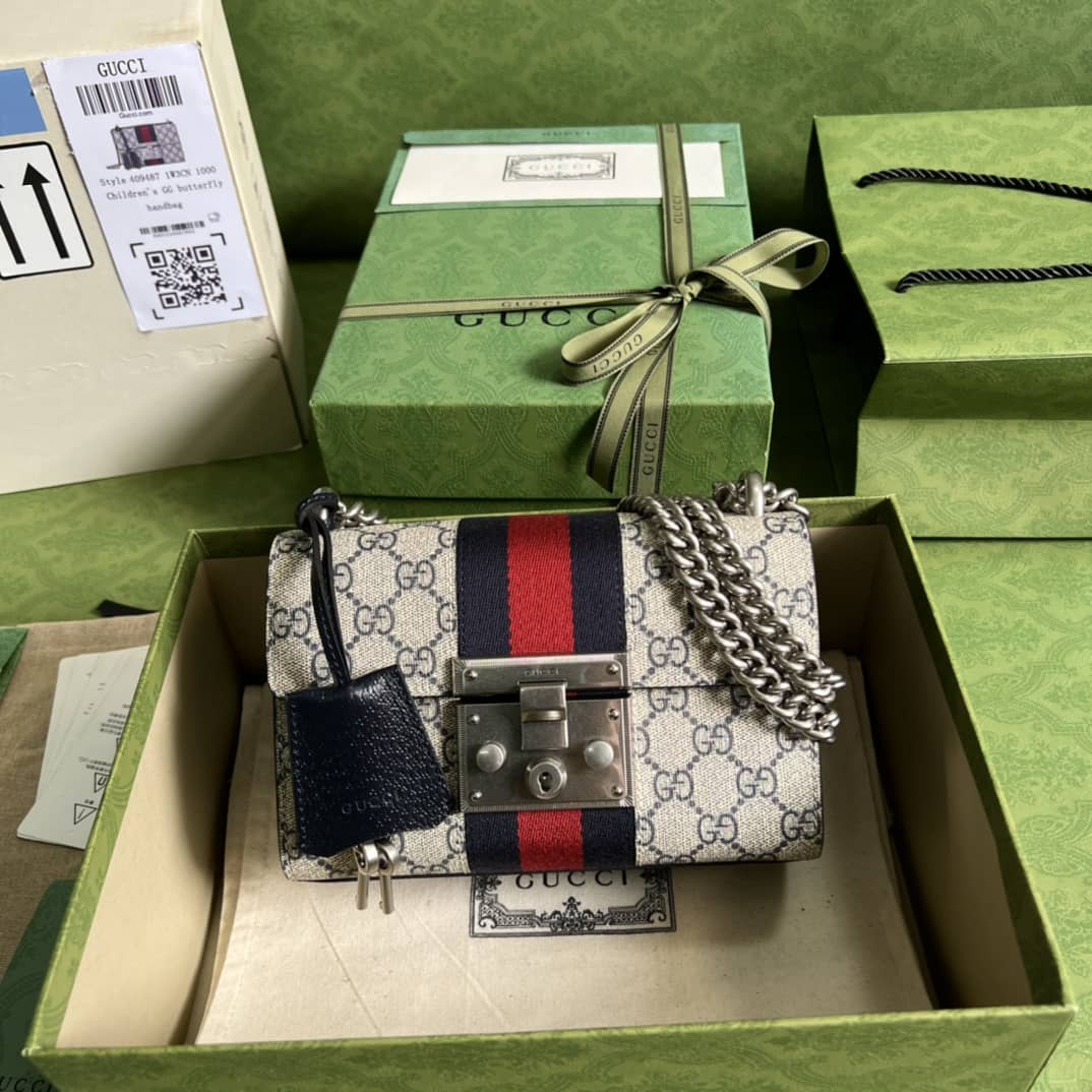 Gvc*1 Crossbody Dupe Padlock Small GG Chain 409487