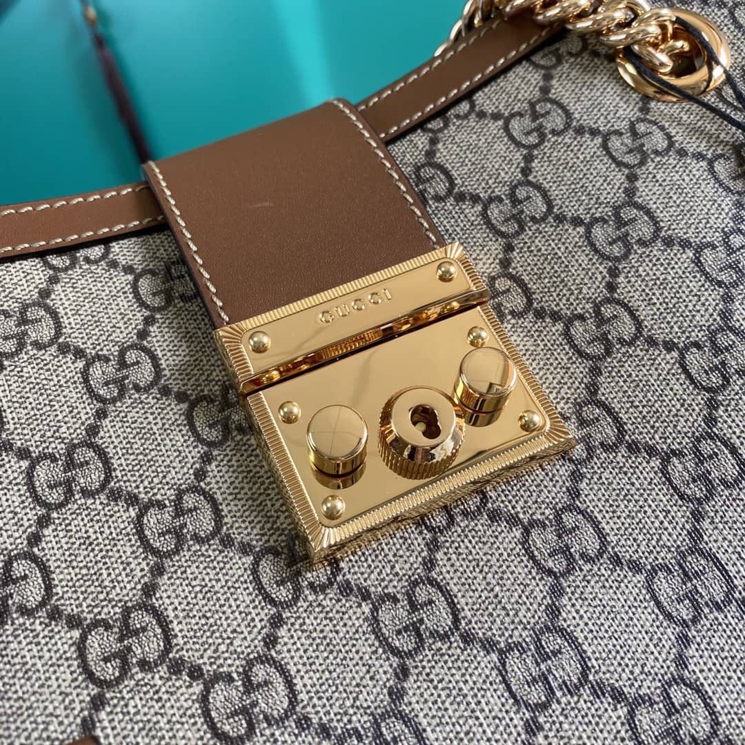 Gvc*1 Padlock GG Svp*me Canvas Shoulder Bag Replica 479197