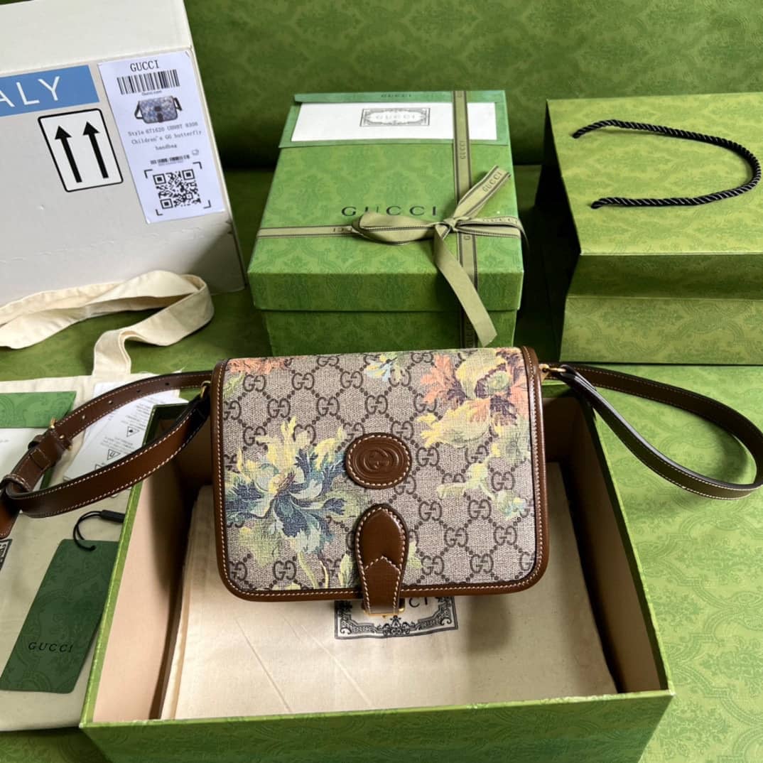 Gvc*1 GG Carnation Print Mini Shoulder Crossbody Bag 671620 Replica