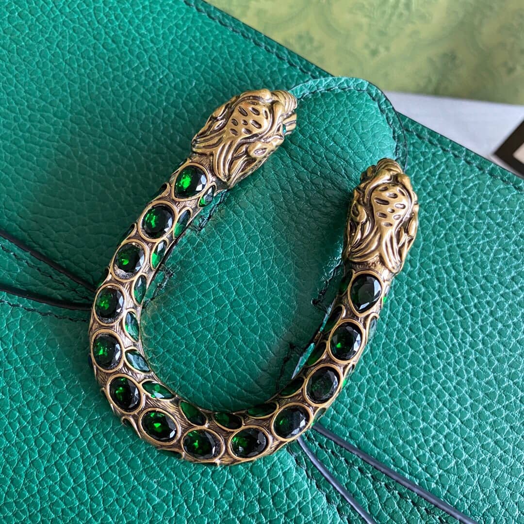 Gvc*1 GG Svp*me Dionysus Chain Replica Shoulder Bag Green 400249